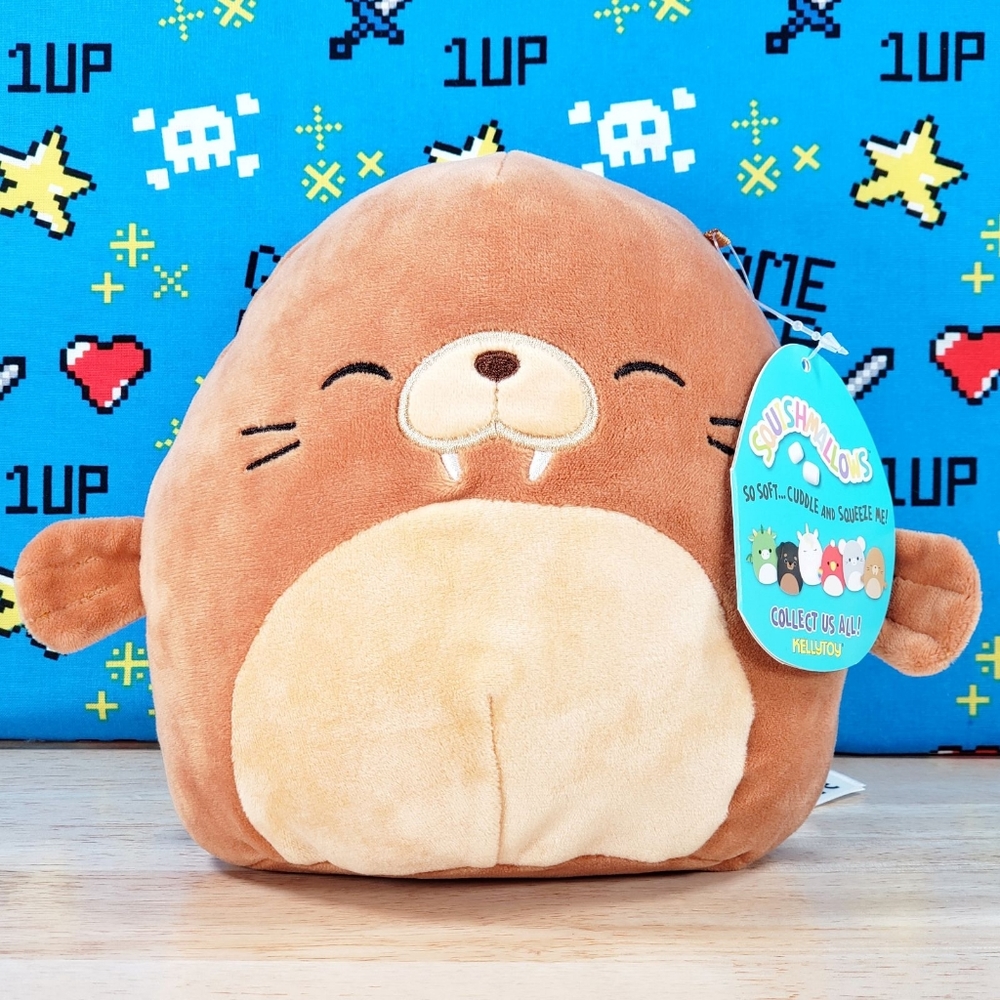 Squishmallow Bruce the Walrus 7" UltraSoft Stuffed Sealife Plush Toy NWT